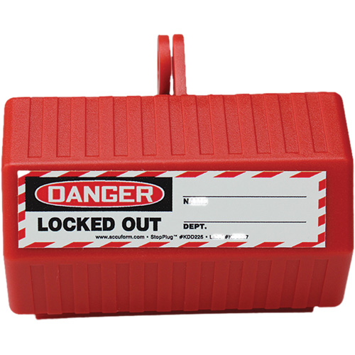 Dispositif de verrouillage Stopout StopPlug, Type Prise Action Paper