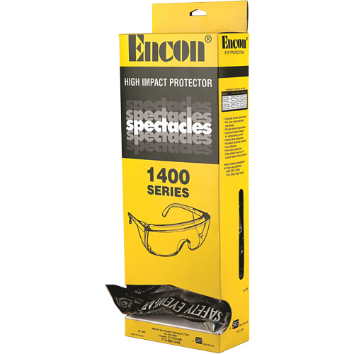 Veratti&reg; Tuff Spec&reg; 1400 Series Safety Glasses with Encon&reg; Dispenser Box, Clear Lens, ANSI Z87+/Meets/Exceeds CSA Z94.3 Action Paper