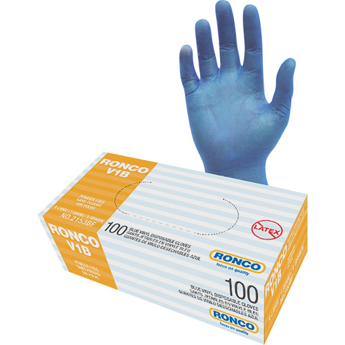 Disposable Gloves, X-Large, Vinyl, 3-mil, Powder-Free, Clear Action Paper
