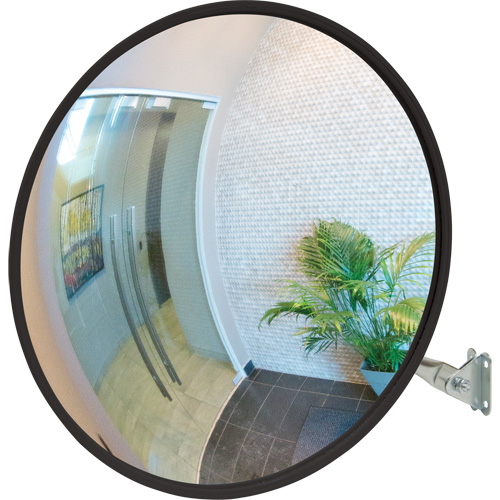 Convex Mirror with Telescopic Arm, Indoor/Outdoor, 12" Diameter Action Paper
