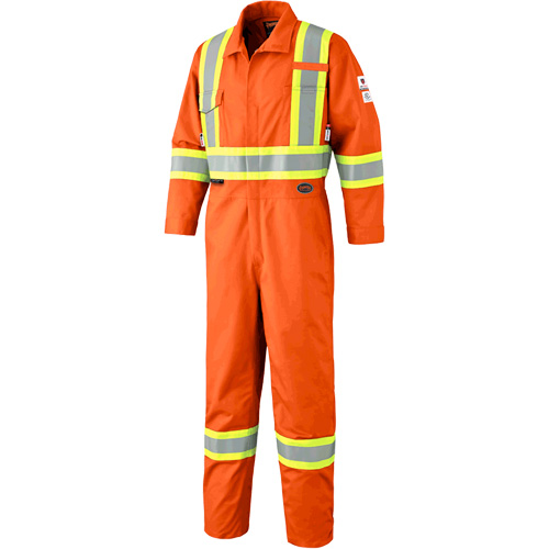 7702 Combinaison de s&eacute;curit&eacute; haute visibilit&eacute; ignifuge, Taille 36, Orange Action Paper