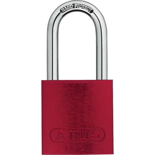 Cadenas de s&eacute;curit&eacute;, Rouge, Cl&eacute;s identiques, Aluminium, Largeur de 1-1/2" Action Paper