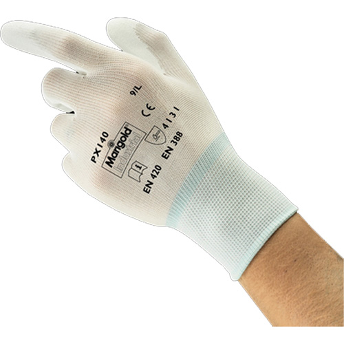 PX140 Coated Gloves, 6/X-Small, Polyurethane Coating, 15 Gauge, Nylon Shell Action Paper