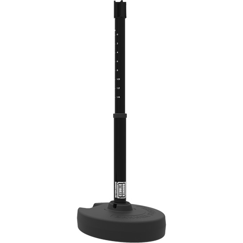 Base pour montant de barri&egrave;re PLUS, Hauteur de 42", Noir Action Paper