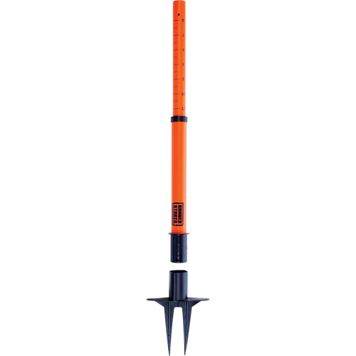 Montant de barri&egrave;re PLUS, Hauteur de 42", Orange Action Paper