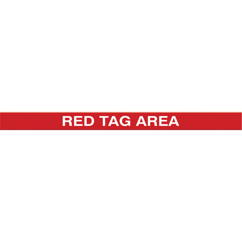 Marqueur robuste pour le sol Tough-Mark, Rectangle, 48" lo x 4" la, Rouge, Poly&eacute;thyl&egrave;ne Action Paper