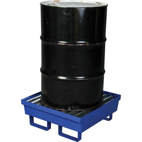 Steel Spill Containment Pallet, 17 US gal. Spill Capacity, 27" x 25.75" x 6" Action Paper