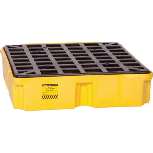 Modular Spill Platform, 15 US gal. Spill Capacity, 26" x 26.25" x 6.5" Action Paper