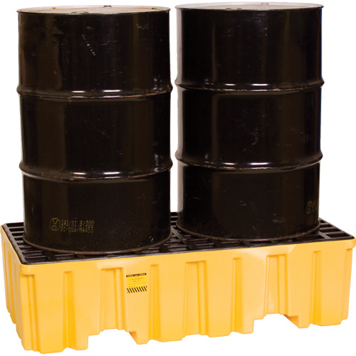 Spill Containment Pallet, 66 US gal. Spill Capacity, 26.25" x 51" x 13.75" Action Paper