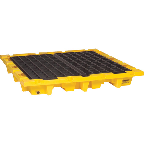 Spill Containment Pallet, 66 US gal. Spill Capacity, 58.5" x 58.5" x 7.75" Action Paper