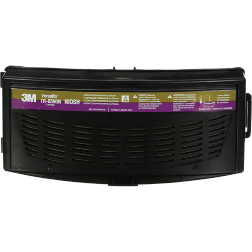 Versaflo Multi-Gas/HE Cartridge, Ammonia/Chlorine Dioxide/Chlorine Gas/Hydrogen Chloride/Hydrogen Fluoride/Mercury/Methylamine/Organic Vapour/Particulates/SO2 Sulfur Dioxide, Pack of 1 Action Paper