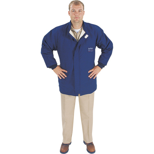 Arc Flash Jacket, Medium, Blue, 40 cal/cm² Action Paper