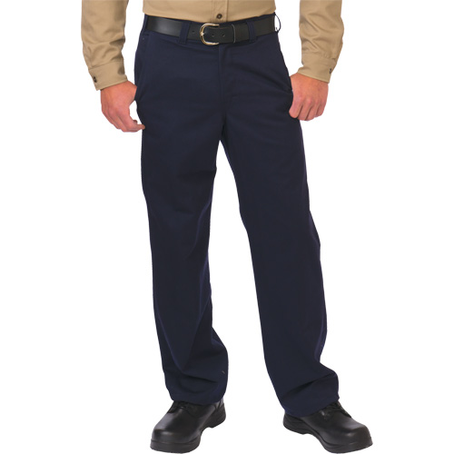 Arc Flash Work Pant, 28, x 34, Navy Blue, 12.4 cal/cm2 Action Paper