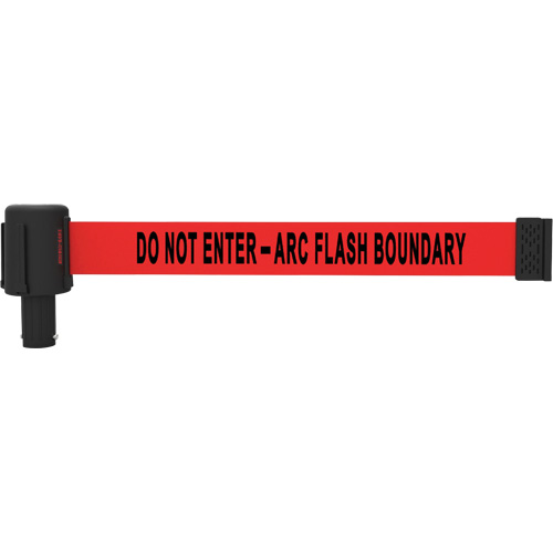 Cassettes de banni&egrave;re PLUS, Do Not Enter - Arc Flash Boundary, 15', Ruban Rouge Action Paper