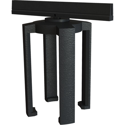 PLUS Barrier System Sign Bracket, Black Action Paper