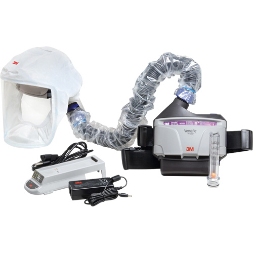 Versaflo PAPR Kit, Loose Fitting Hood & Faceshield, Lithium-Ion Battery Action Paper