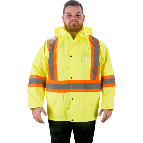 Imperm&eacute;able RZ1000, Polyester, T-Grand, Jaune lime haute visibilit&eacute; Action Paper