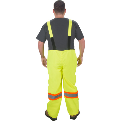 RZ1000 Rain Bib Pants, Polyester, Small, High Visibility Lime-Yellow Action Paper