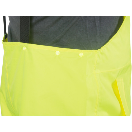 RZ1000 Rain Bib Pants, Polyester, Small, High Visibility Lime-Yellow Action Paper