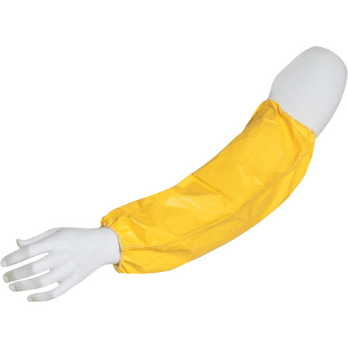 Disposable Sleeves, 18" long, Tychem&reg; 2000, Yellow Action Paper