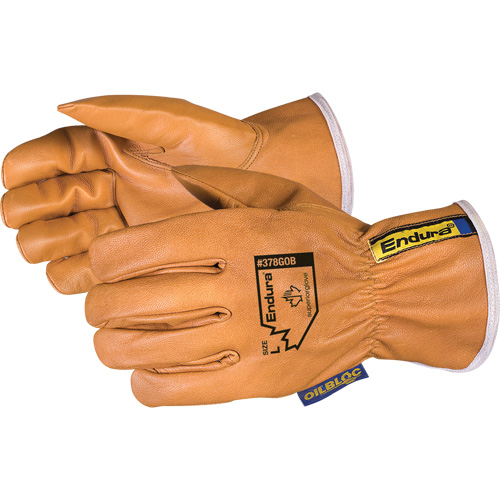 Gants de conducteur Oilbloc Endura, T-Grand, Paume en Cuir fleur de ch&egrave;vre Action Paper
