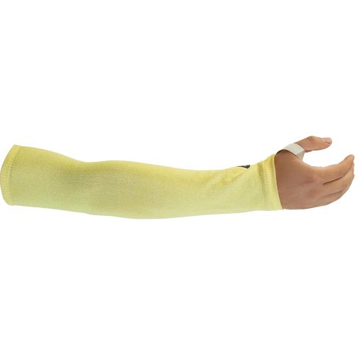 Cut-Resistant Sleeves, Kevlar&reg;, 14", ASTM ANSI Level A4, Yellow Action Paper