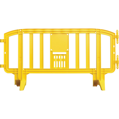 Movit Barricade, Interlocking, 78" L x 39" H, Yellow Action Paper