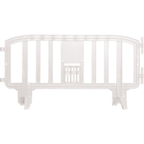 Barricade Movit, Emboîtables, 78" lo x 39" h, Blanc Action Paper