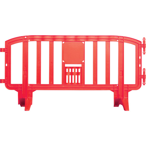 Movit Barricade, Interlocking, 78" L x 39" H, Red Action Paper