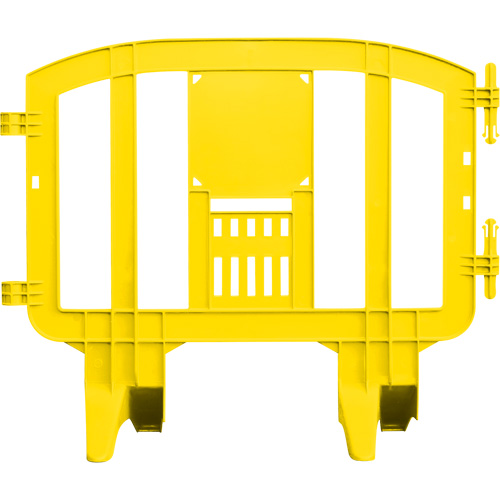Minit Barricade, Interlocking, 49" L x 39" H, Yellow Action Paper