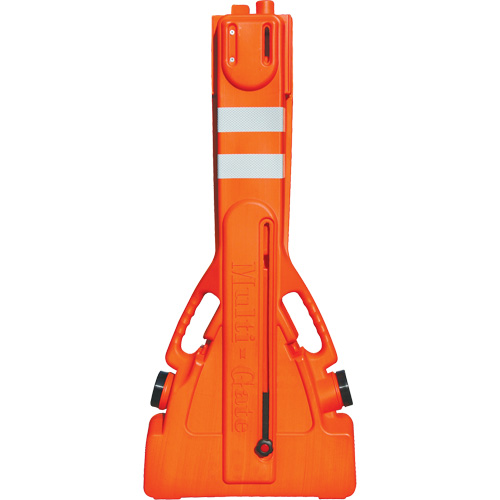 Multi-Gate Barricade, 43" H x 90" L, Orange Action Paper