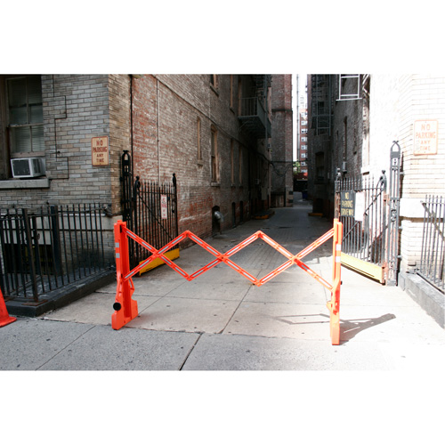 Multi-Gate Barricade, 43" H x 90" L, Orange Action Paper