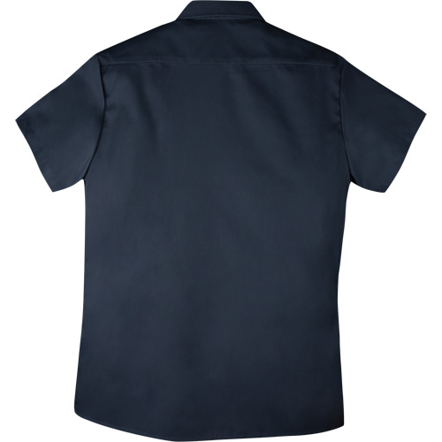 Chemise de travail &agrave; manches courtes en tissu crois&eacute;, Hommes, 4T-Grand, Bleu marine Action Paper
