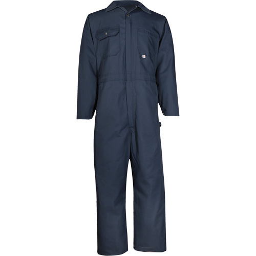 Twill Deluxe Coveralls, Men's, Navy Blue, Size 56 Action Paper