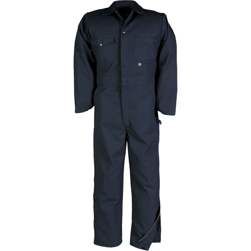 Deluxe Coveralls with Zipper, Men's, Navy Blue, Size 38 (Tall) Action Paper