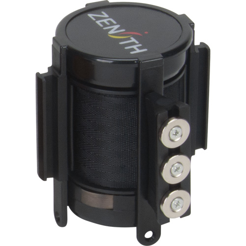 Cassette de ruban magn&eacute;tique pour barri&egrave;re de contr&ocirc;le des foules personnalis&eacute;e, 12', Ruban Noir Action Paper