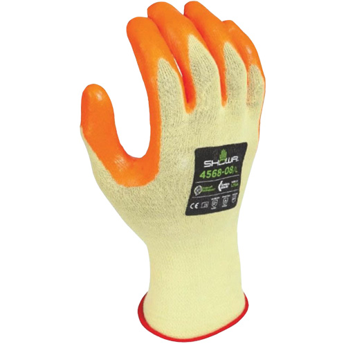 Gants r&eacute;sistants aux coupures 4568, Taille 6/Petit, Calibre 15, Rev&ecirc;tement Mousse de nitrile, Enveloppe en Kevlar, ANSI/ISEA 105 niveau 4 Action Paper