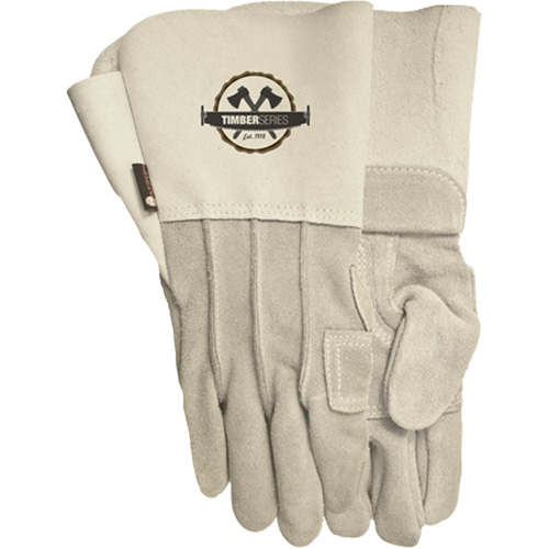109G Timber Beast Welding Gloves, Split Cowhide, Size 8 Action Paper
