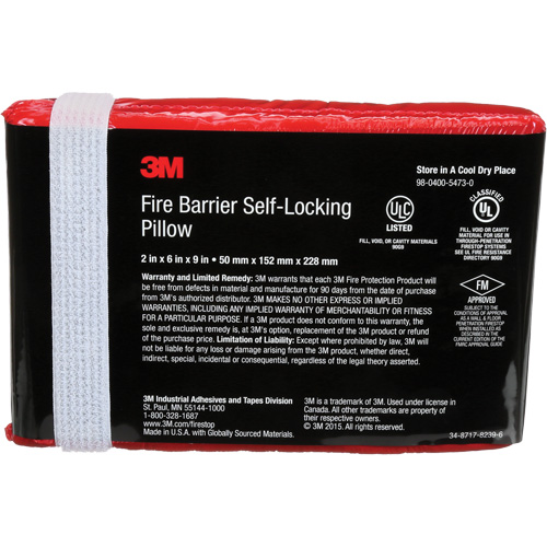 Fire Barrier Self-Locking Pillow Action Paper