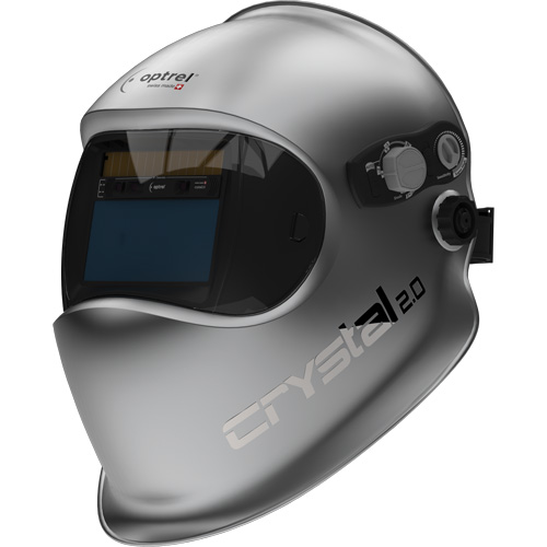 Masque de soudage auto-assombrissant Crystal 2.0, 3,94" lo x 1,97" la Champ de vision, Teinte 2/4 - 12, Argent Action Paper