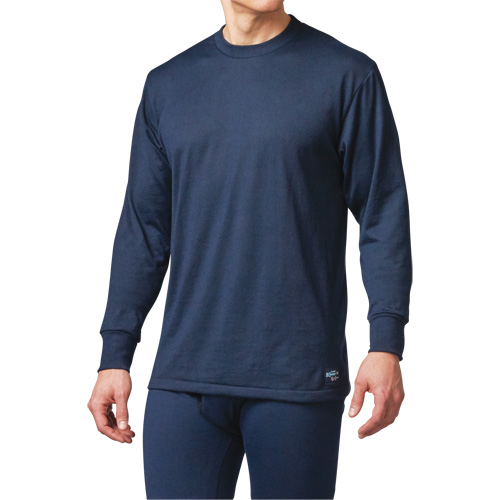 FR Base Layer Long Sleeve T-Shirt, Small, Navy Blue Action Paper