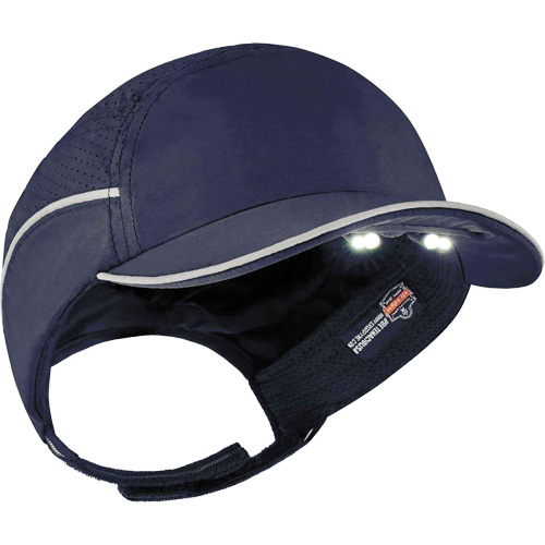 Casque antichocs l&eacute;ger avec lampe DEL 8965 Skullerz, Bleu marin Action Paper