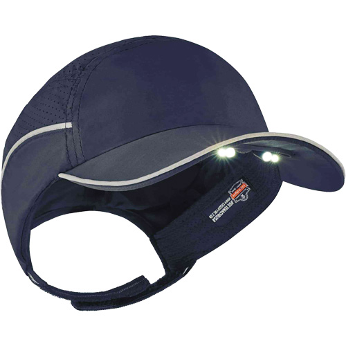 Casque antichocs l&eacute;ger avec lampe DEL 8965 Skullerz, Bleu marin Action Paper