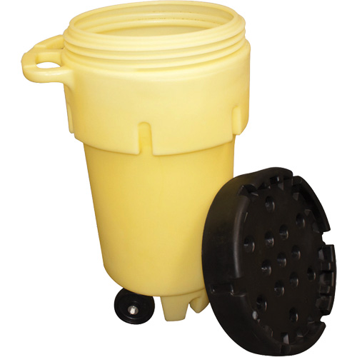 Wheeled Poly-Spillpack, 50 US gal., Mobile Action Paper