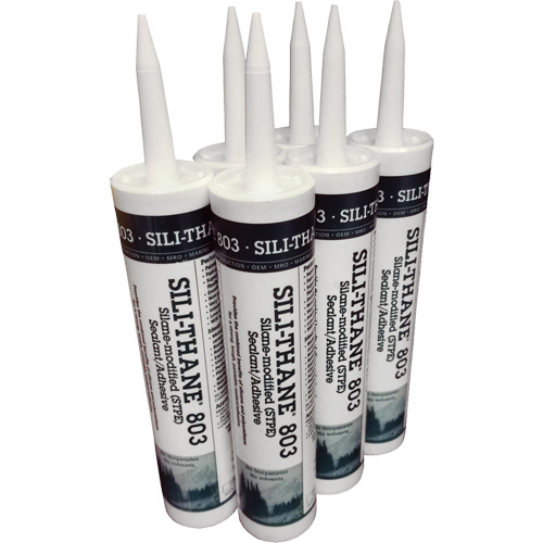 Sili-Thane&reg; 803 Sealant Cartridges, Paste, 10.3 oz. Action Paper