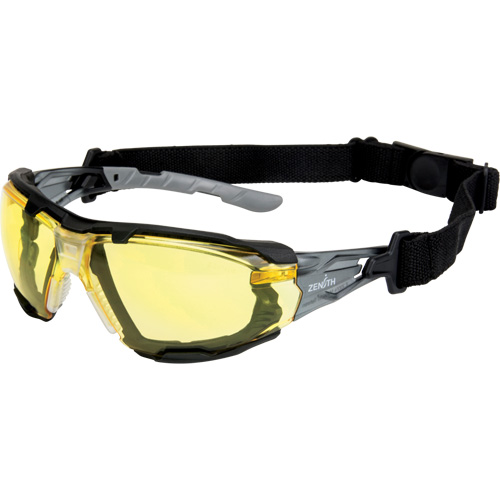Z2900 Series Safety Glasses with Foam Gasket, Amber Lens, Anti-Scratch, ANSI Z87+/Meets/Exceeds CSA Z94.3 Action Paper