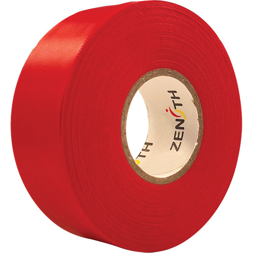 Ruban de signalisation, 1,1875" la x 164' lo, Rouge Action Paper