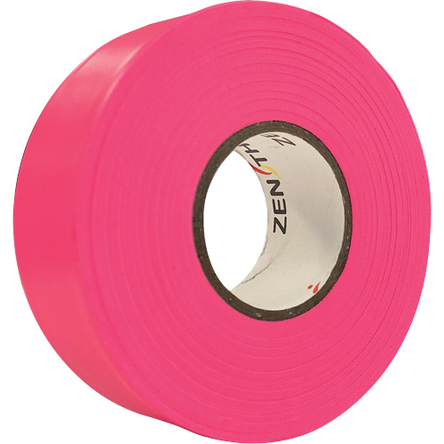 Flagging Tape, 1.1875" W x 164' L, Fluorescent Pink Action Paper