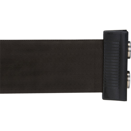 Barri&egrave;re &agrave; fixation murale avec ruban magn&eacute;tique, Acier, Fixation par vis, 7', Ruban Noir Action Paper