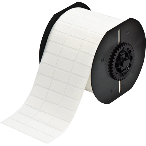 B33 Series Repositionable Adhesive Labels, Vinyl, 1" L x 0.5" H, White Action Paper